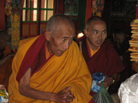 Tibetan elderly monk